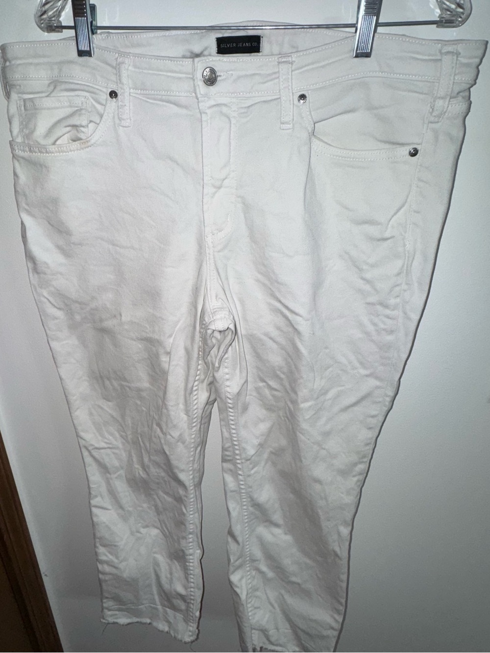 Silver Jeans White High-Rise Skinny Jeans